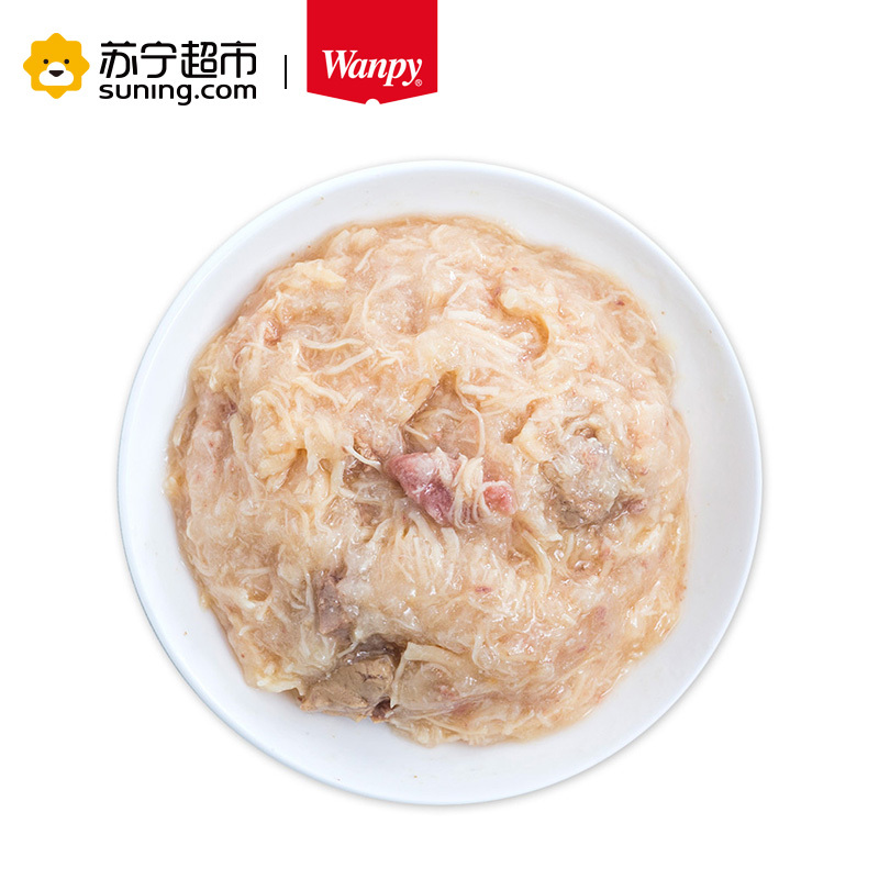 Wanpy顽皮狗湿粮幼犬活力营养鸡肉鸡胗鲜封包 80g狗湿粮狗狗罐头零食拌饭