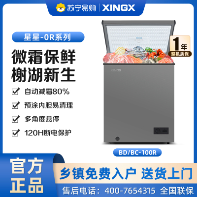 星星(XINGX) BD/BC-100R 100L 家用冷柜 冷藏冷冻转换 安全圆角 微霜系统 节能省电 一机两用