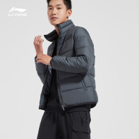 李宁短款羽绒服男士韦德篮球系列修身冬季休闲鹅绒运动服
