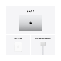 Apple 苹果 MacBook Pro 16英寸 笔记本电脑 轻薄本 M1 Max芯片 32GB+1T 银色 MK1H3