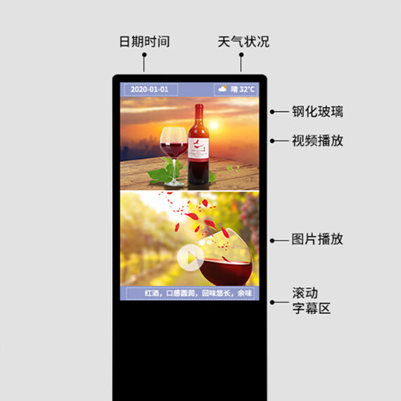 飞显 触摸屏 FX-LHDG65WL 65“ 1个/个 个高清大图