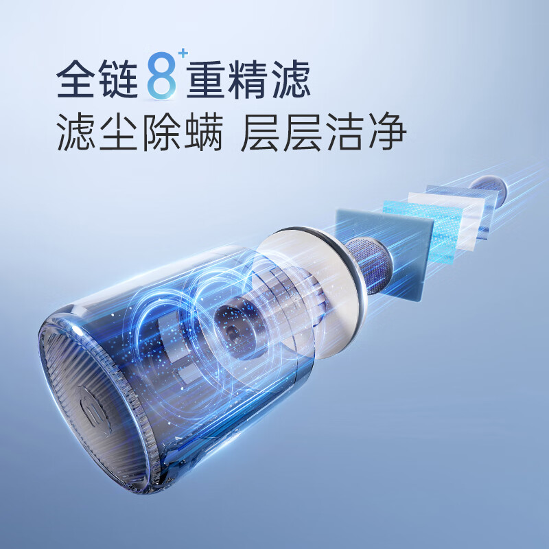 摩飞电器 自集尘除螨仪无线床宝 吸尘智能净螨虫器大吸力长续航自动充电MR3106高清大图