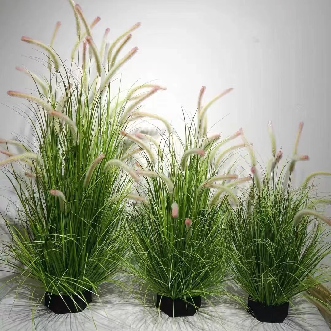 仿真网红天然芦苇假绿植植物造景盆栽摆件 每个规格各10盆起售高清大图