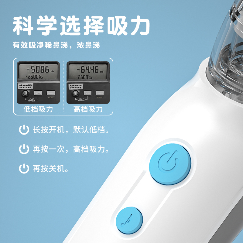 易简Yijan婴童电动吸鼻器带音乐 婴幼儿宝宝鼻涕鼻屎清洁器双重防逆流吸鼻器DQ8