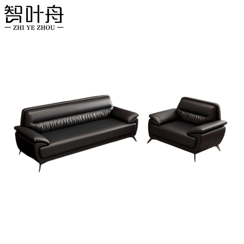 智叶舟接待沙发组合200*80*80cm(3+1)套高清大图