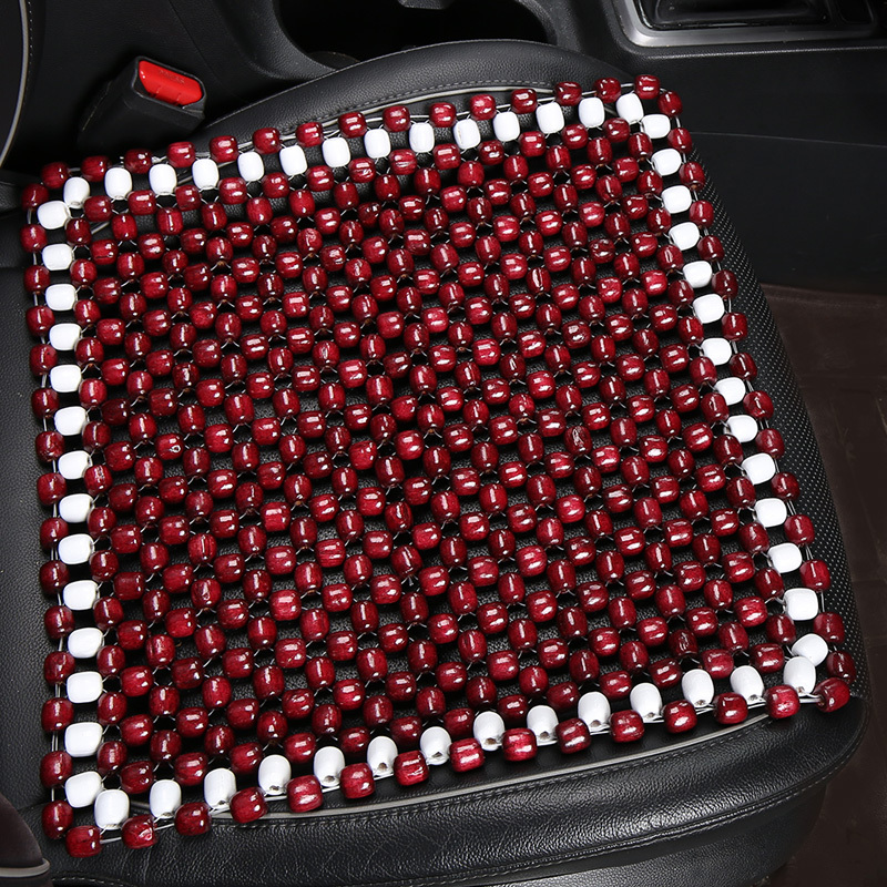 手工串珠凉垫夏季货车通风防滑木珠坐垫座椅垫透气汽车坐垫单片