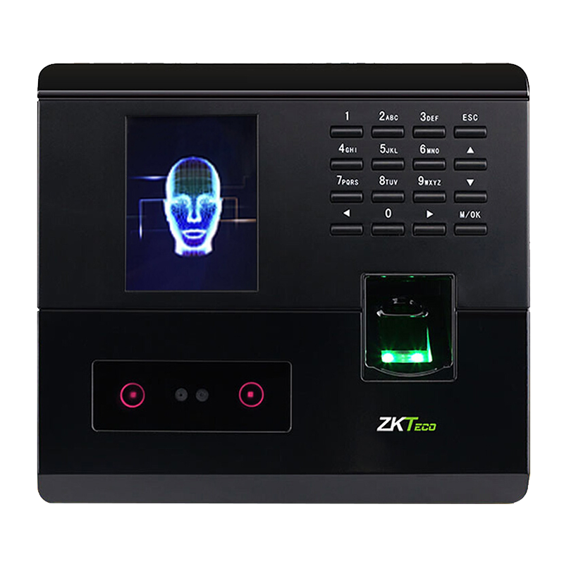 ZKTeco/熵基科技UF200考勤机指纹人脸混合识别打卡机U盘下载自动报表高清大图