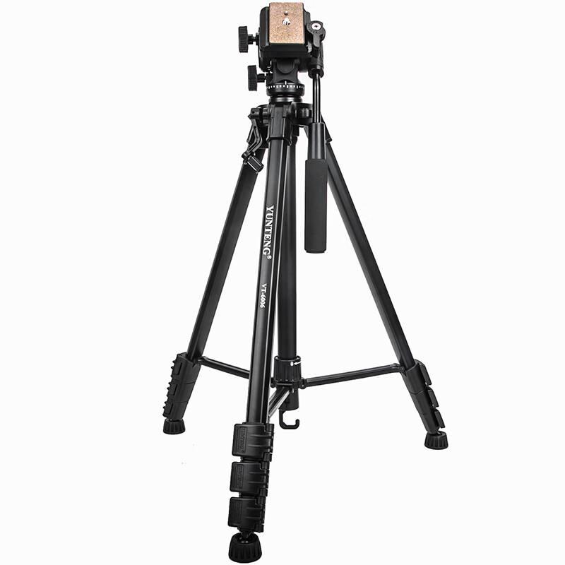 云腾(YUNTENG)专业1.93米大型液压云台三脚架套装微单数码单反相机摄像机用铝合金三角架 VT-6006高清大图