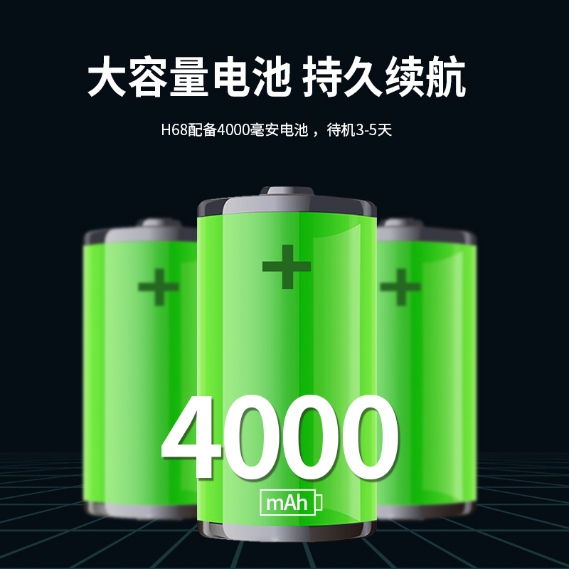 豪亿(HooYe)H68 对讲机 4G公网集群对讲机全国对讲机5000公里 不限距离 黑色高清大图