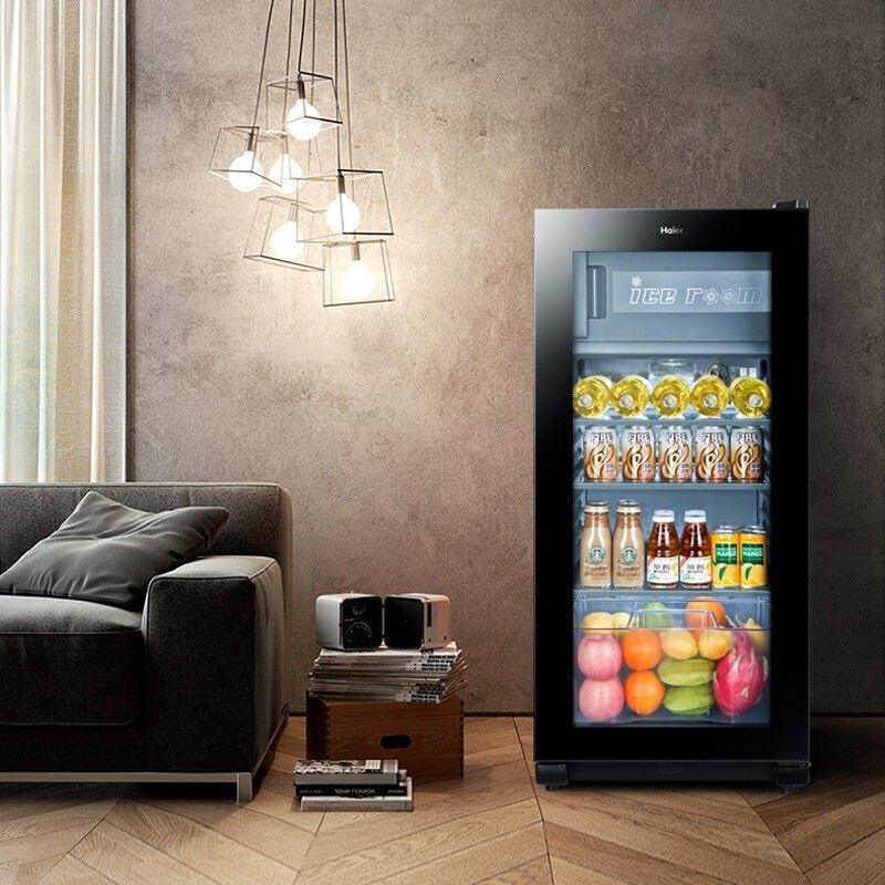 冰吧冷藏保鲜柜饮料柜家用红酒柜办公冰柜冷柜120升 lc-120df