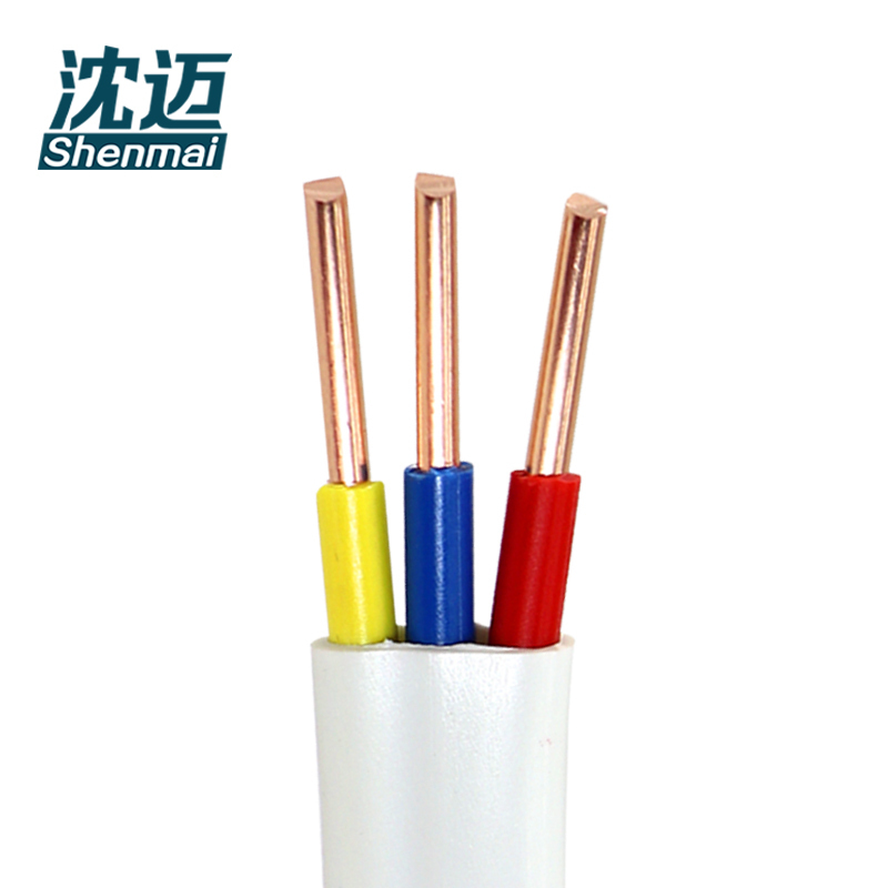沈迈 铜芯硬电线 ZR-BVVB-3*4mm²（95米） /捆