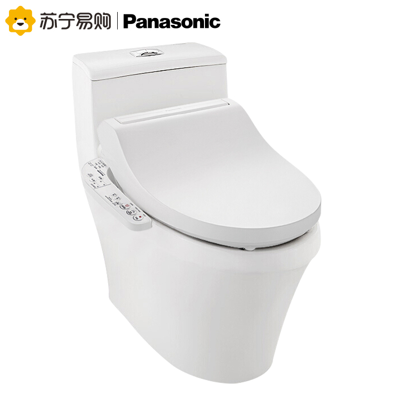 松下(Panasonic)智能马桶盖洁身器即热暖风款5210+松下坐便器300坑距