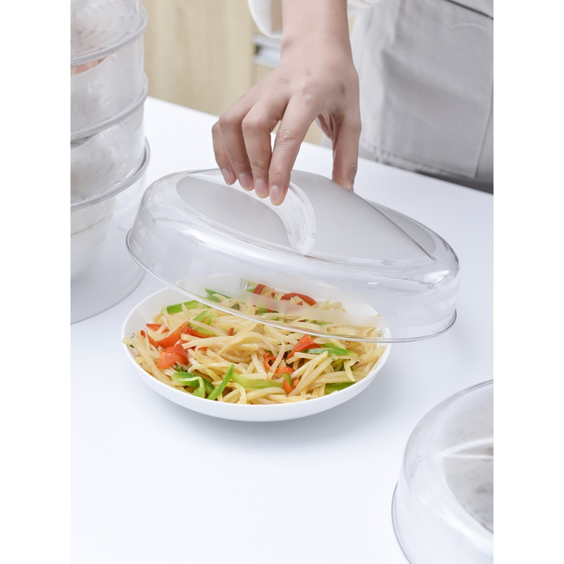 家用保温菜罩冬季加厚厨房可叠加餐桌罩菜食物剩菜盖饭菜罩子防尘 1个盖子+3个矮款