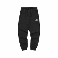 Skechers 爆笑怪兽系列 纯色中腰束脚针织运动裤 女款 碳黑 L322W003-0018