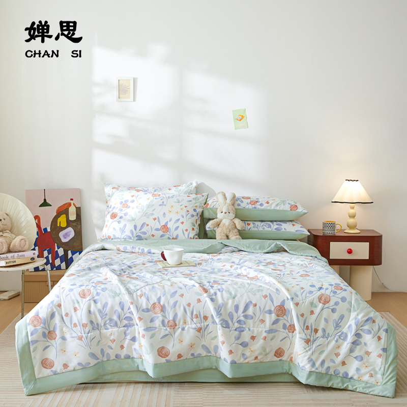 婵思 全棉棉花夏被 晴日温柔高清大图