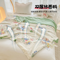洁丽雅夏季夏凉被空调被可机洗儿童单人2023年新款大豆纤维被223