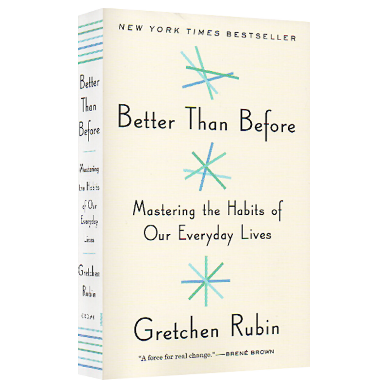 [正版]比从前更好 英文原版 Better Than Before 幸福计划作者格雷琴鲁宾 习惯养成 搭原子习惯 思考高清大图