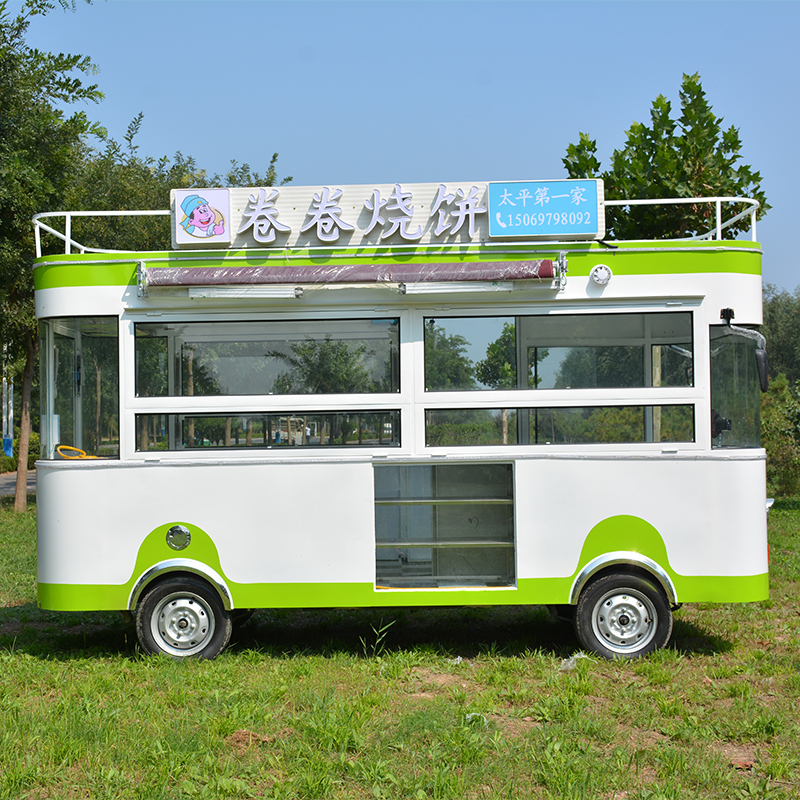 多功能古达小吃车餐车移动推车夜市流动摆地摊烧烤奶茶凉粉电动早餐车