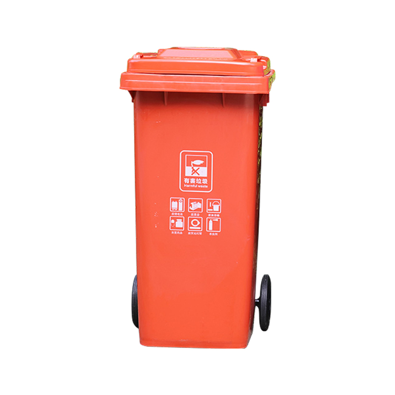 文灵四色分类垃圾桶大号环保户外可回收带盖厨余商用餐厨公共场合高清大图