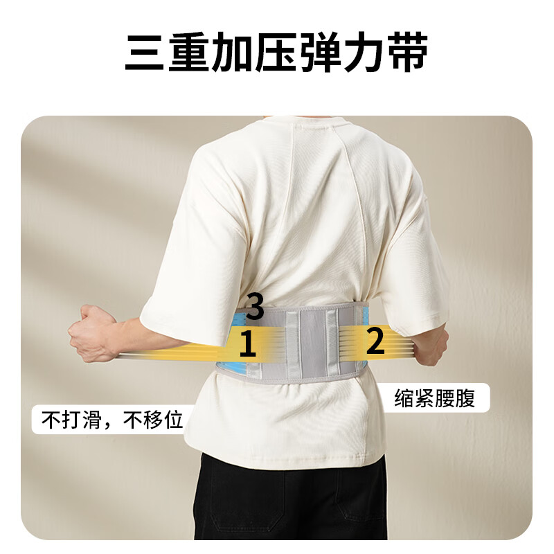 和正 护腰带 家用父母轻薄透气办公室男女士久坐腰部支撑 运动健身腰带 节日送父母女朋友 专业护腰 HZ-Y10一只装高清大图