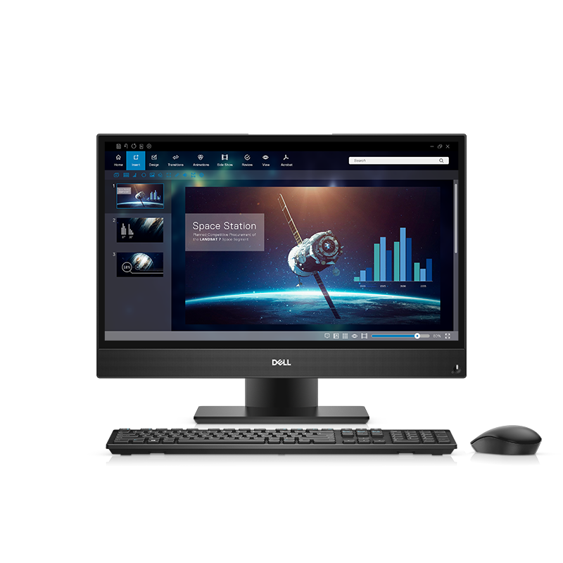 戴尔(DELL)OptiPlex3280AIO 21.5英寸一体机i3-10100T 4G 1T+128G 原厂原配高清大图