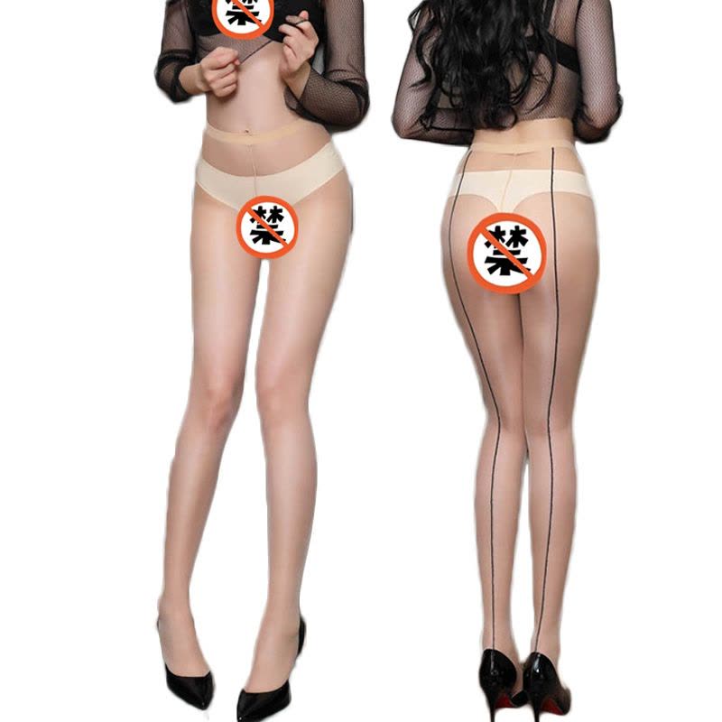 女式情趣丝袜女士后线连裤袜教师ol超薄透明透视可开档免脱性感诱惑破洞老师紧身连体衣情趣内衣制服黑色长夜漫漫成人美女性用品图片