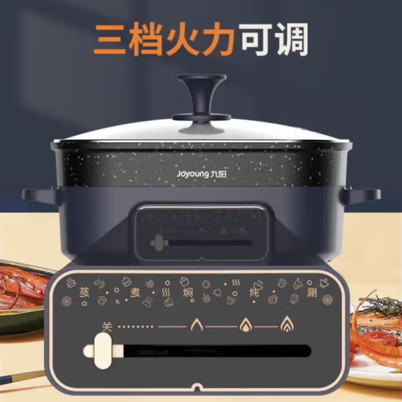 九阳(Joyoung) 一锅多用家用一体多功能料理锅 6L大容量电火锅 HG60-G650(可定制LOGO)高清大图