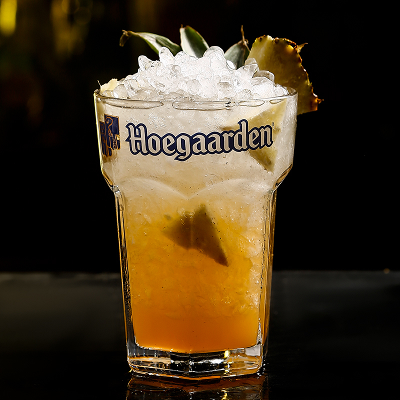 三维工匠比利时创意玻璃杯超大精酿扎啤杯六角网红大号啤酒杯