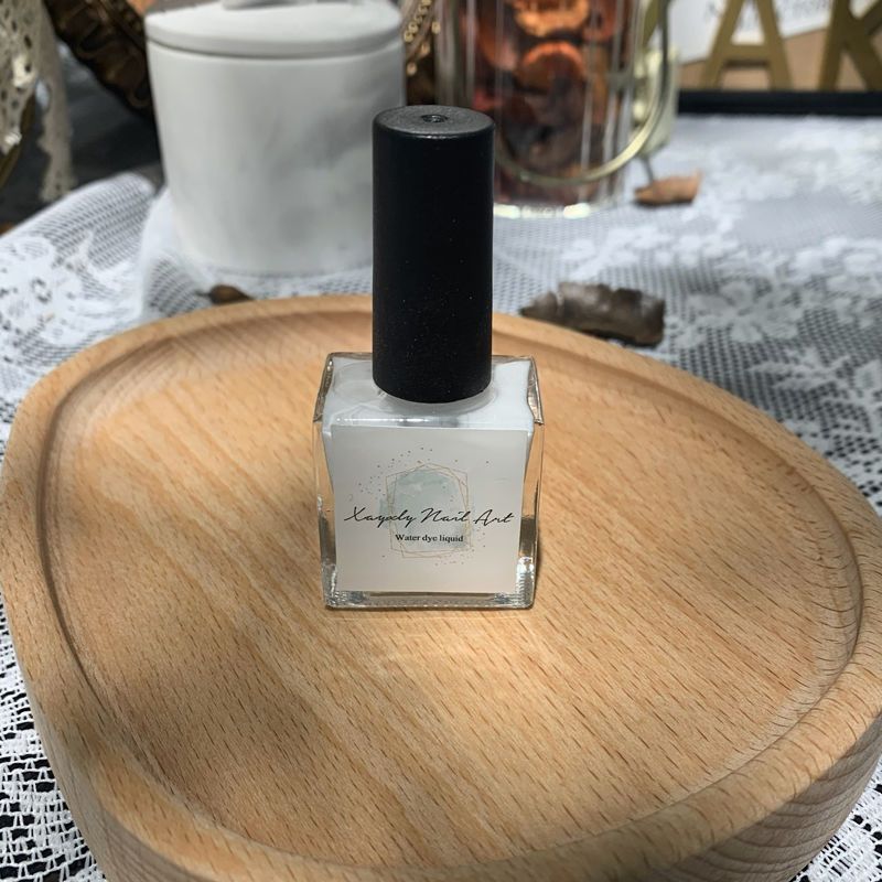 xayxly白色晕染液10g装美甲黑色白色晕染液大理石纹水染液日系美甲
