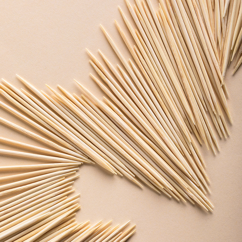 茶花一次性双头牙签装便携专用剔牙神器 [314005]细韧双头竹牙签罐装 500只高清大图