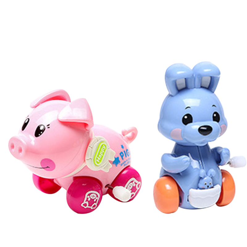 涩咪咪 会跑的卡通发条玩具组合上链男女孩婴儿宝宝0-3岁益智爬行玩具