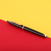 威迪文(WATERMAN)海韵系列 时尚丽雅黑金夹签字笔/宝珠笔