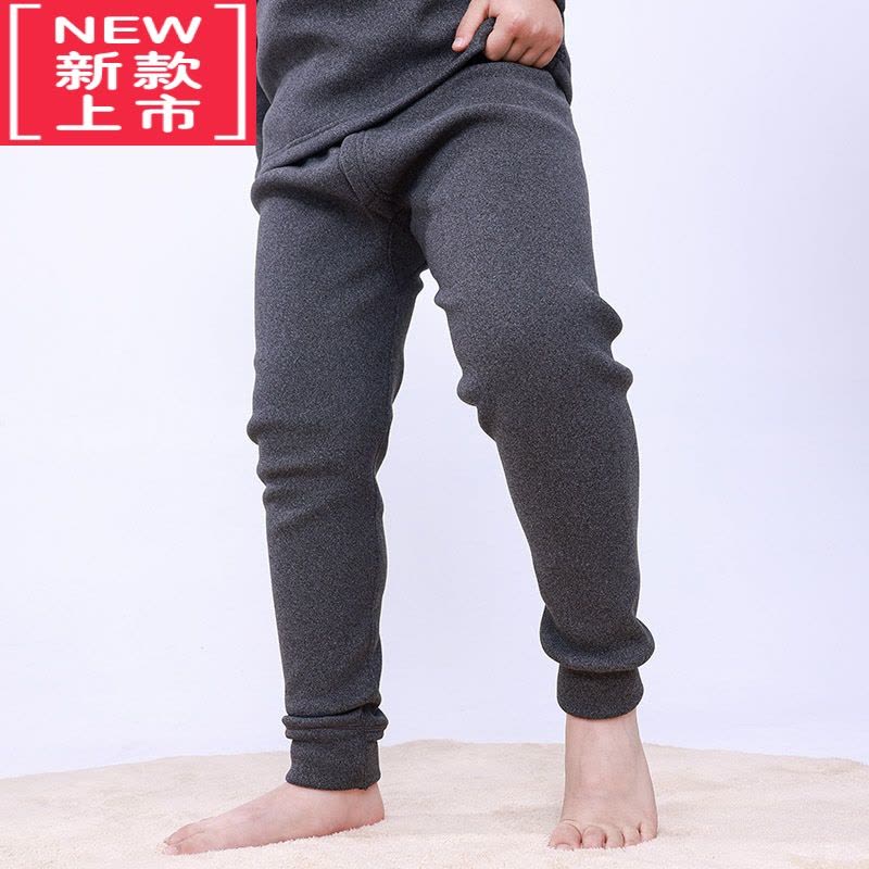 可莉允胖童保暖裤秋裤儿童胖孩子中大童胖童装男童加肥加大冬季加厚睡裤图片