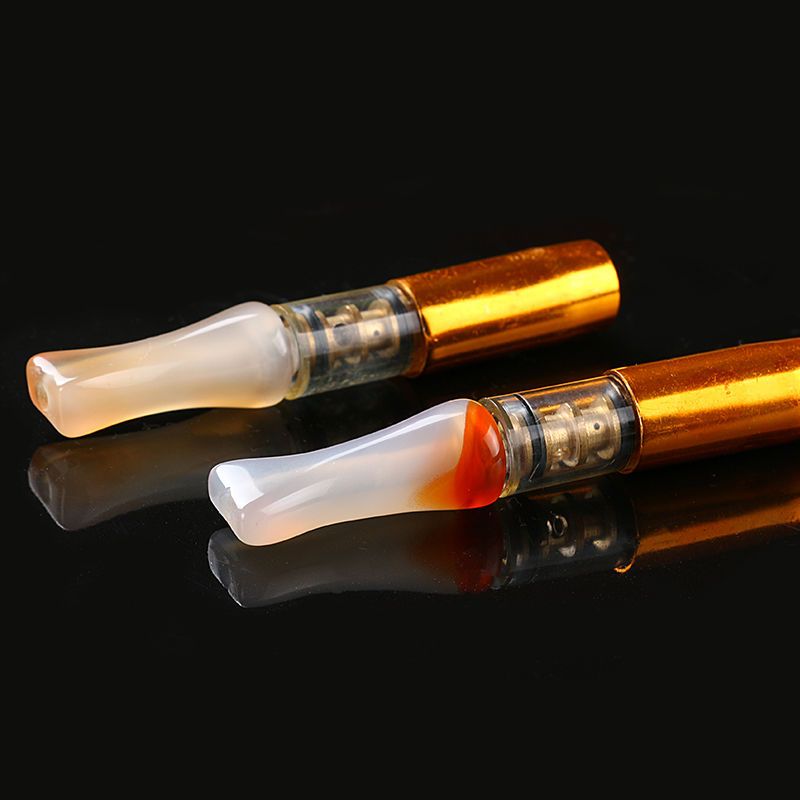 天然玛瑙烟嘴买2送1循环型双重过滤烟具可清洗过滤器男士香菸滤嘴 玛瑙滤嘴烟嘴1个