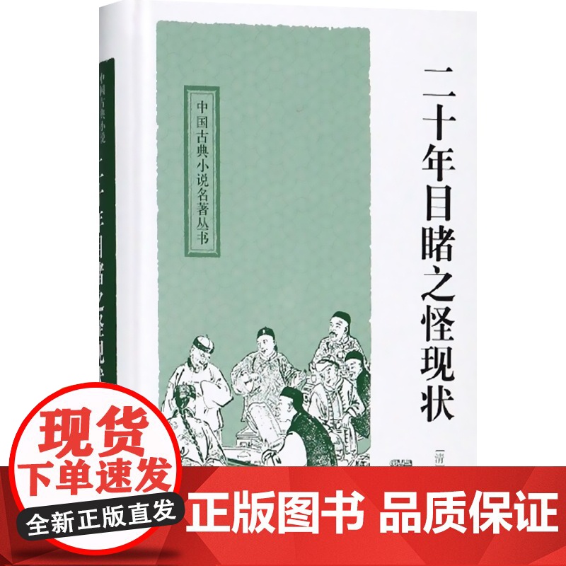 二十年目睹之怪现状 中国古典小说名著丛书 [清]吴趼人 著 宋世嘉 标点 正版书籍 上海古籍出版社高清大图
