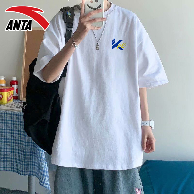 安踏汤普森kt篮球服运动短袖t恤球衣宽松半袖男152221123