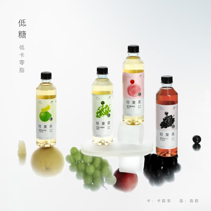 喜茶(HEYTEA)轻果茶 低糖零脂果味茶饮料整箱4口味混包*24瓶高清大图