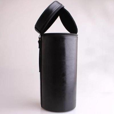 小号黑色 适用尼康佳能单反镜头筒 镜头包/袋 镜头皮桶皮套保护防撞腰包/硬