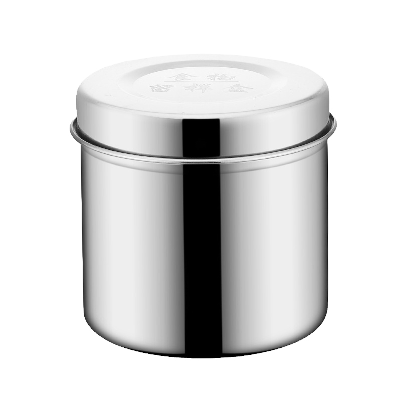 拾画加厚304不锈钢食品留样盒食堂留样瓶带盖调味调料盒10个