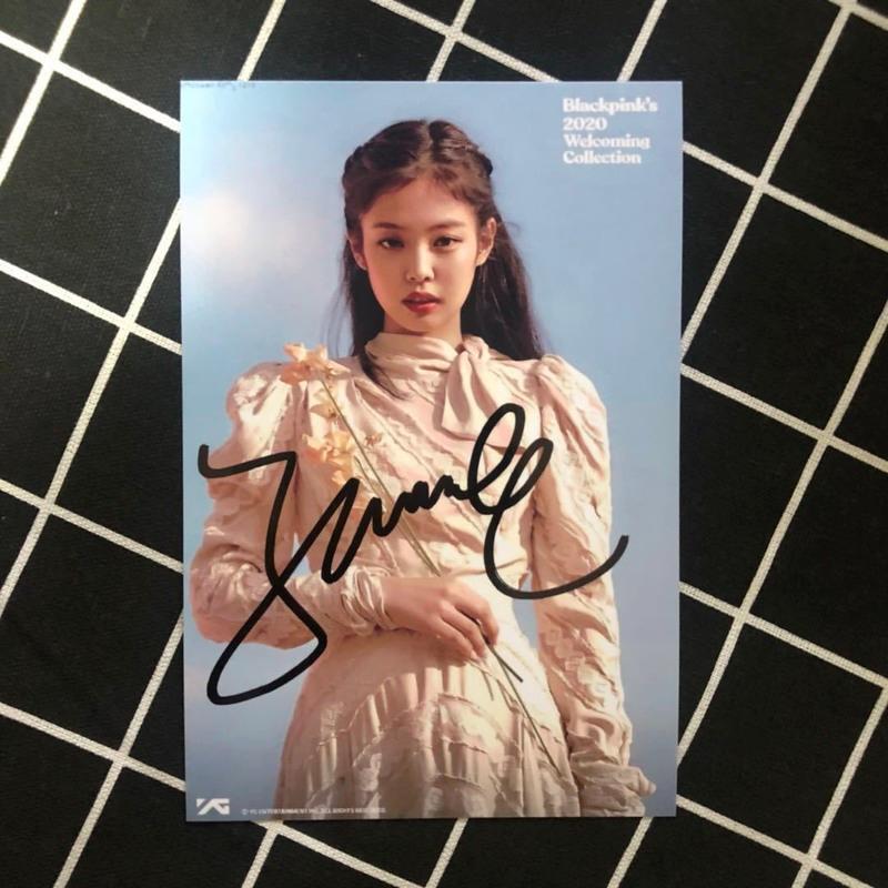 款式8 金智妮亲笔签名照金智妮签名照送女朋友送同学金智妮周边毕业
