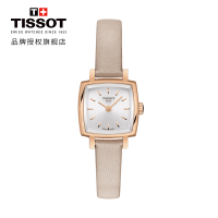 [送礼优选]天梭(TISSOT)瑞士手表 精巧雅致金色表带 乐爱系列皮带女士石英表T058.109.36.031.00