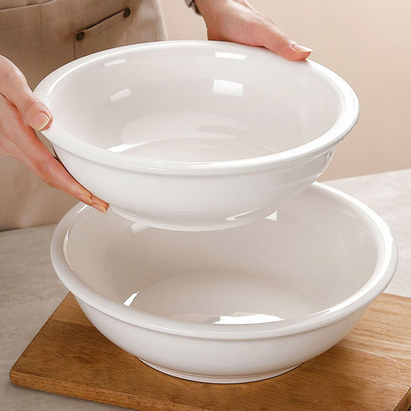 珑伽辛 白色陶瓷大汤碗 汤盆 10英寸/个高清大图