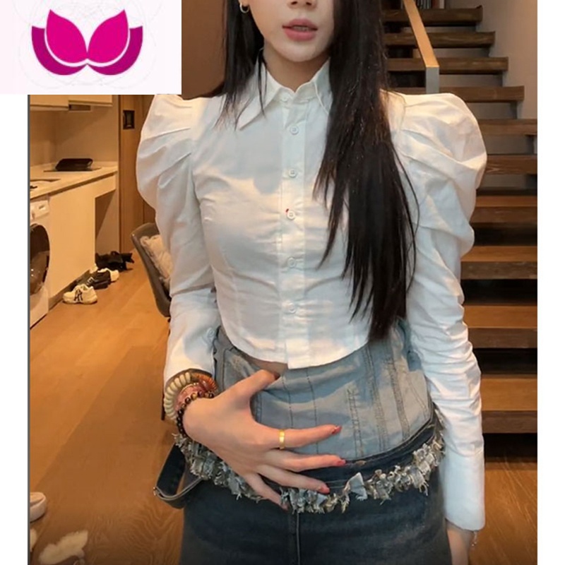 七斓早春季2023新款女装盐系穿搭御姐轻熟牛仔背带连衣裙套装韩熟 XL 衬衫春季/小洋装名媛套装/韩剧女主套装冬/奶系穿搭秋冬一整套