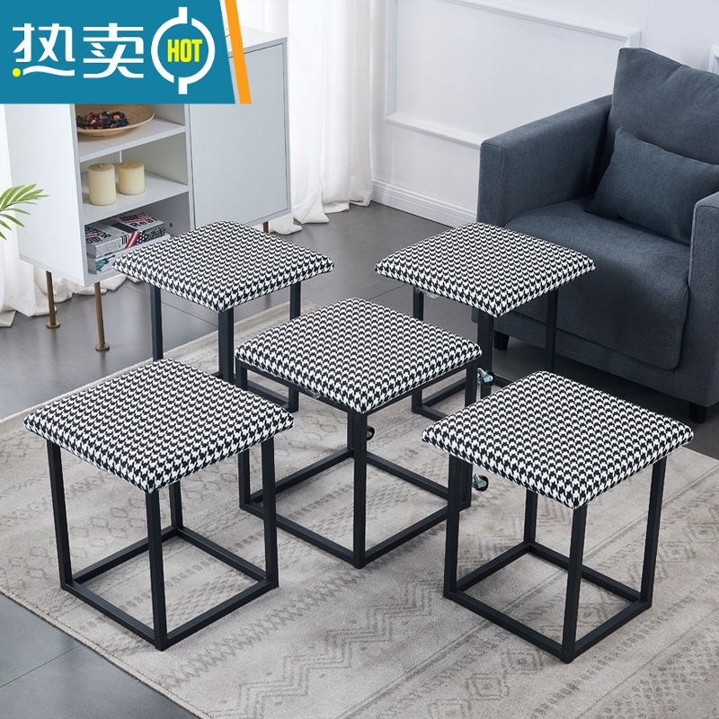 敬平魔方凳多功能收纳板凳梳妆凳家用客厅换鞋凳小户型沙发矮凳小凳子收纳凳高清大图