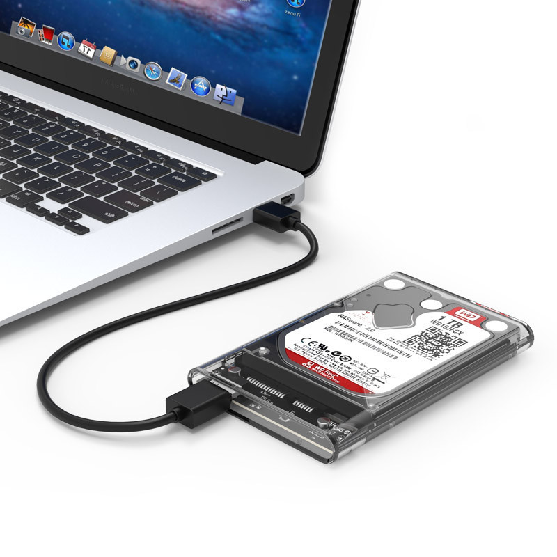奥睿科(ORICO)移动硬盘盒2.5英寸USB3.0 SATA串口笔记本硬盘外置壳固态机械ssd硬盘盒子 全透明2139