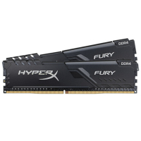 金士顿 (Kingston) 骇客神条Fury雷电系列32GB(16G×2)套装DDR4 2666 台式机内存条