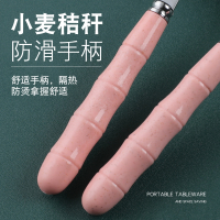纳丽雅筷子勺子套装一人食便携餐具三件套不锈钢叉子单人学生可爱收纳盒