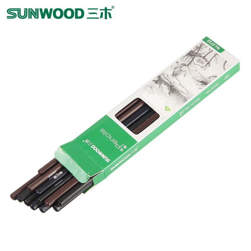 三木(SUNWOOD)2B 12支/盒 铅笔 5722 (单位:盒)
