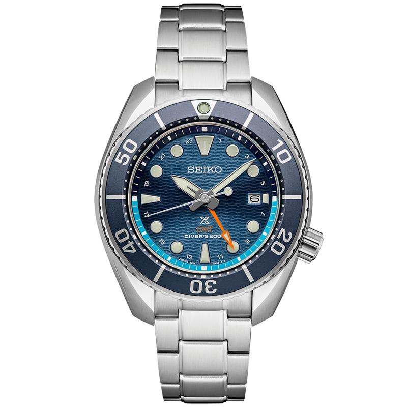 SEIKO 男表 Prospex系列户外运动探险太阳能GMT20米防水石英表 送男友高清大图