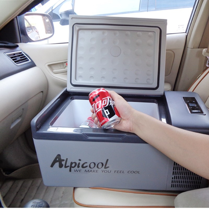 冰虎(Alpicool)车载冰箱压缩机制冷15升车家两用锂电池续航 12v户外冷冻或冷藏 冷柜制冰货车汽车宿舍迷你小冰箱